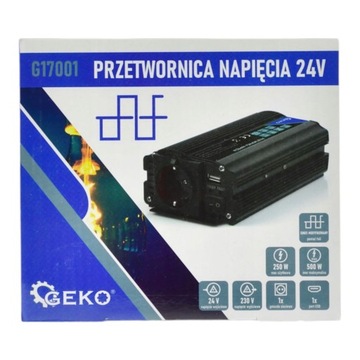 G17001 ПРЕОБРАЗОВАТЕЛЬ 24В 250/500 Вт