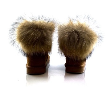 W5820 ВЕРБЛЮЖНАЯ НАТУРАЛЬНАЯ КОЖА, МЕХ ЕНОТА