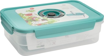 PRÓŻNIOWY POJEMNIK NA ŻYWNOŚĆ Z POKRYWĄ LUNCHBOX 1200ml 23x15x7cm