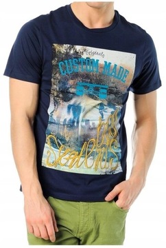 Jack Jones DESKOROLKA t-shirt GRANATOWY skate + L