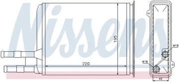 NISSENS 73984 NÁHRADA TEPLÁ TOPENÍ INTERIÉR