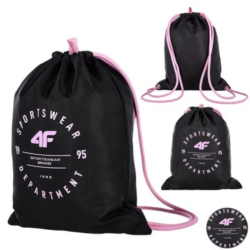 PLECAK WOREK 4F SZKOLNY NA BUTY ODZIEŻ NA TRENING TORBA SPORTOWA