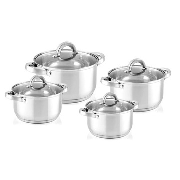 Набор кастрюль Claude Florina из 8 предметов из нержавеющей стали