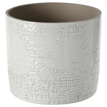 OSŁONKA DONICZKI CERAMICZNA BIAŁA 15 CM CHIAFRON