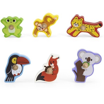 VIGA Деревянная горка «Животные в джунглях»