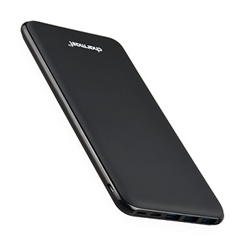 Powerbank Charmast 26800 mAh czarny POWER BANK USB-C LIGHTNING IN USB 3x