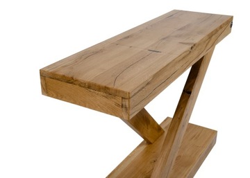 KONSOLA Dębowa Loft DREWNO LITE 120 cm SKD-200