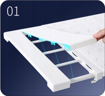 ТЕЛЕСКОПИЧЕСКАЯ ПОЛКА ДЛЯ ХРАНЕНИЯ 90-160/24 СМ