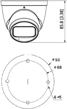 Камера 4в1 BCS-EA12FR3-G / 2Мп, 2,8мм, IR30
