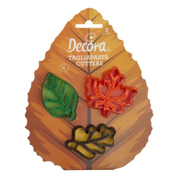 Wykrawacze Jesienne Liście Liść 3szt Decora
