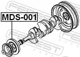 KOLO ŘEMENICE MDS-001 FEBEST MITSUBISHI PAJERO II