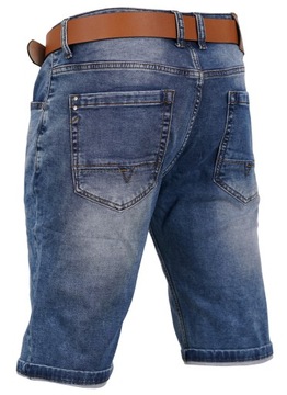 KRÓTKIE SPODENKI MĘSKIE JEANS SZORTY W30 80-86 CM