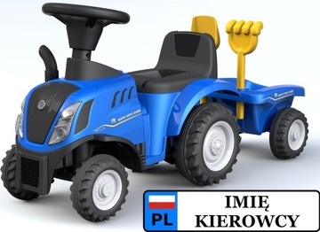 Traktor New Holland jeździk chodzik pchacz tablica