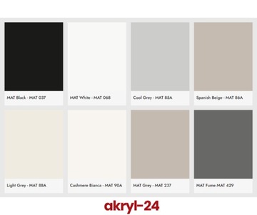 FRONT AKRYLOWY AKRYLOWE FRONTY MATOWE HISZPAŃSKI BEŻ MAT DO MEBLI