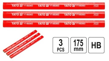 Ołówki stolarskie 3szt