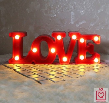 БУКВЫ СВЕТОДИОДНЫЕ БУКВЫ СВЕТЯЩИЕСЯ БЕЛЫЕ ЛЮБОВЬ 3D 10,5 СМ