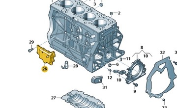 NOVÉ ORIGINÁLNÍ AUDI OE OMEZOVAČ OLEJE 04E103464BH