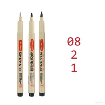 Art Manga Outlining Pen Pigment Liner Micron Pen Marker set Hook Line