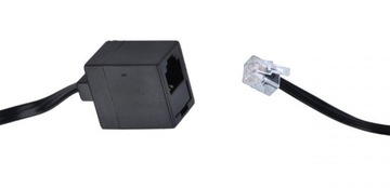 Kabel Przedłużacz telefoniczny 15m 2xRJ11 czarny