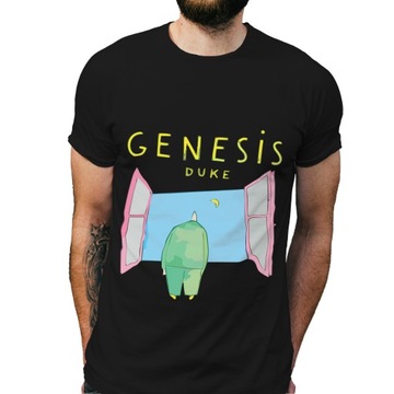 Koszulka męska czarna z nadrukiem Genesis Duke