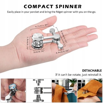 Спиннер для борьбы с тревогой, игрушка для вращения пальцев
