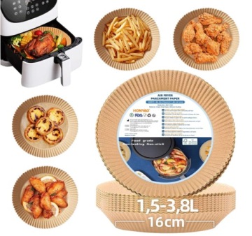 Papier do frytkownicy airfryer 16 cm zestaw 100 szt. nieprzywierający