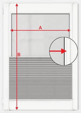 Неинвазивная штора-плиссе PLISA LUX 67x150 см