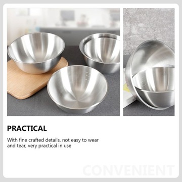 Stainless Steel Egg Mixing Bowl Kitchen Food Stora