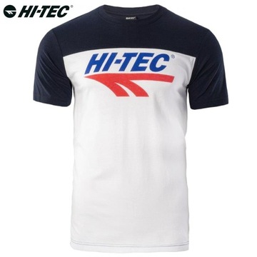 HI-TEC KOSZULKA MĘSKA RETRO T-SHIRT BAWEŁNIANA XL