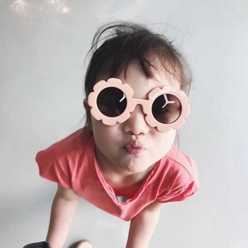 5 sztuk Bayi Yang Indah Kanak Kanak Lelaki Gadis Bulat Cermin Mata Hitam Ka