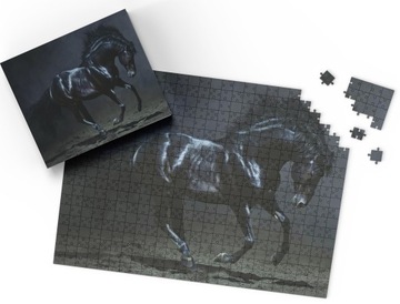 PUZZLE - KONIE KOŃ HOBBY - PREZENT NA ŚWIĘTA WZORY - 252el + PUDEŁKO