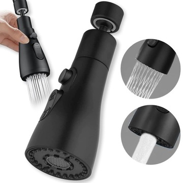 PRZEDŁUŻACZ KRANU KUCHENNEGO AERATOR PERLATOR ADAPTER DO BATERII 2 FUNKCJE