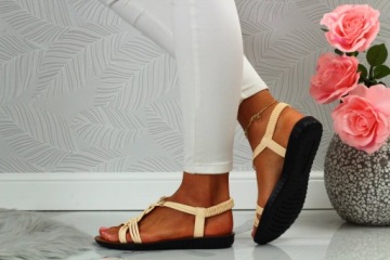 ЖЕНСКИЕ ЛЕТНИЕ САНДАЛИИ, ПЛОСКАЯ ДНИЦА, ЭЛЕГАНТНЫЕ