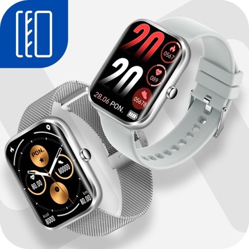 SMARTWATCH ZEGAREK POLSKIE MENU ROZMOWY SPORT SMART WATCH MĘSKI ORAZ DAMSKI