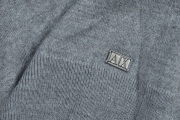 AX Armani Exchange Sweter Męsi Szary Wełna / M