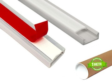 PROFIL LED MINI SZARY Z TAŚMĄ KLEJĄCĄ | 1 METR