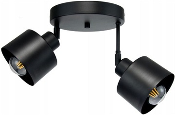 NOWOCZESNY PLAFON TUBA LAMPA SUFITOWA WISZĄCA CZARNA RUCHOMA LED