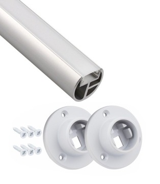 Drążek reling oświetlenie LED 100cm z mocowaniem