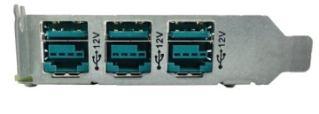 ПОРТ МОДУЛЬ 3x USB 12 В HP 638945-001 НАПРАВЛЯЮЩИЙ НИЗКИЙ ПРОФИЛЬ
