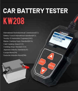 Счетчик аккумуляторов Konnwei KW208
