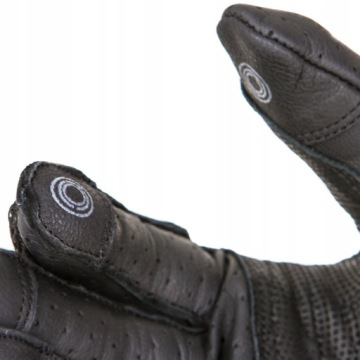 МОТОЦИКЛОВЫЕ ПЕРЧАТКИ МУЖСКИЕ OZONE КОЖА + МИКРОМЕШ TOWN II ЧЕРНЫЕ L