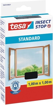 Moskitiera Na Okno 100x100cm Atracyt Tesa Insect Stop STANDARD