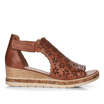 Ажурные босоножки на танкетке Rieker Remonte D3056-24