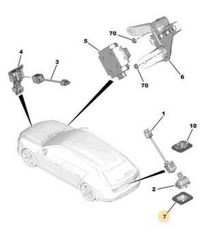 РАМКА КАМЕРЫ ЗАДНЕГО ЗАДНЕГО ПЕЖО