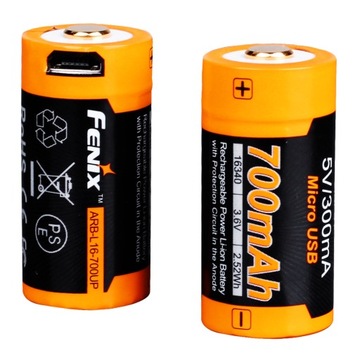 Akumulator Fenix 16340 RCR123 700 mAh Micro USB