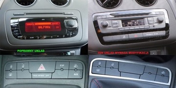 SEAT IBIZA 6J 08-12 2DIN ГРАФИТОВАЯ КОРПУС РАДИОМЕТРА