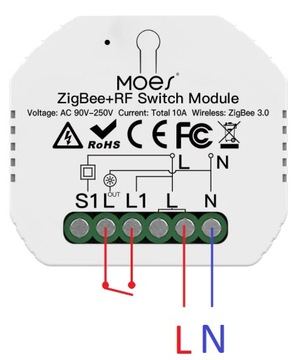 Контроллер ZigBee + RF TUYA БЕЗ НАПРЯЖЕНИЯ
