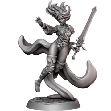 Female Wizard Human - Czarodziejka - RPG D&D