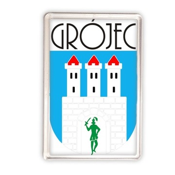 magnes akrylowy Grójec nadruk