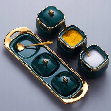 Фарфоровый контейнер для сахарницы, 3 шт.